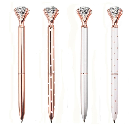Black Rose Chic Other - *Reserve*2 Diamond Accent Rose Gold Ballpoint Pens
